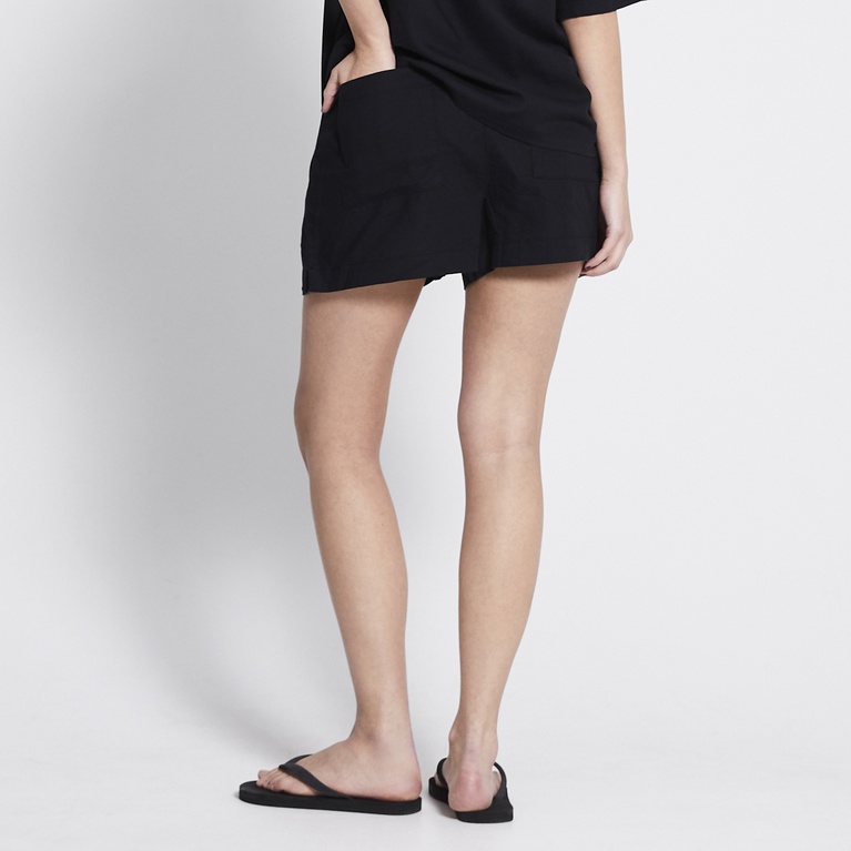 Linen blend shorts "Daphne Shorts" Black